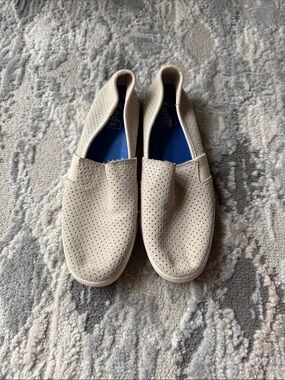 Keds Beige Perforated Slip-On Loafers for Men